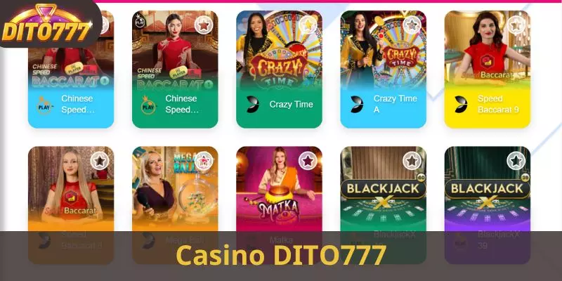 The casino at DITO777 is an indispensable product